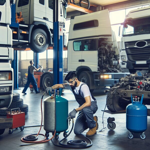 Заправка и замена хладагента в рефрижераторах Volvo, Scania, Mercedes, Renault,