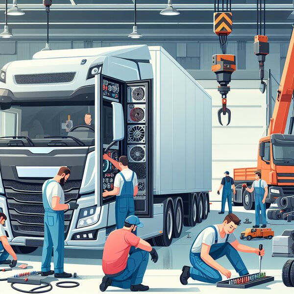 Ремонт и обслуживание вентиляции рефрижераторов Volvo, Scania, Mercedes,