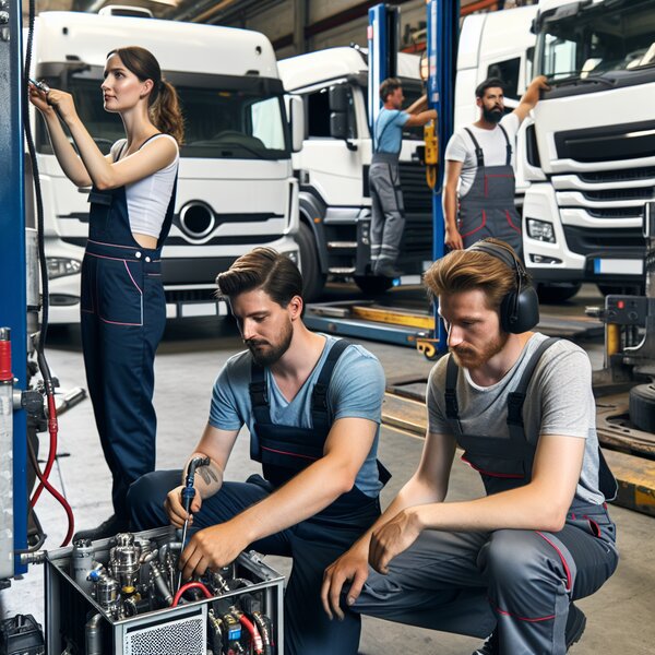 Ремонт и замена системы контроля уровня хладагента для грузовиков Volvo, Scania