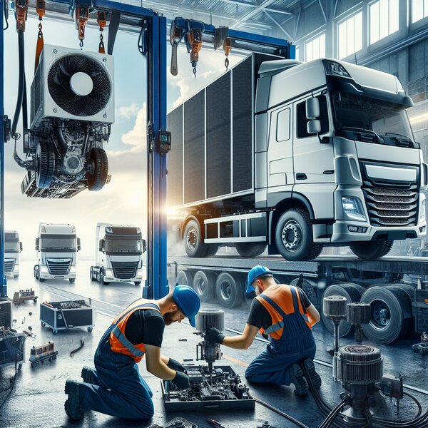 Ремонт и настройка электропривода вентиляторов рефрижераторов Volvo, Scania,