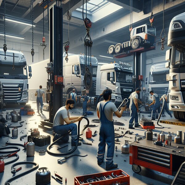 Ремонт и замена трубок хладагента для грузовиков Volvo, Scania, Mercedes,