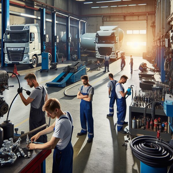 Замена шлангов подачи хладагента: Volvo, Scania, Mercedes, Renault, DAF, Камаз,