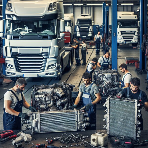 Ремонт и замена теплообменников для грузовиков: Volvo, Scania, Mercedes,