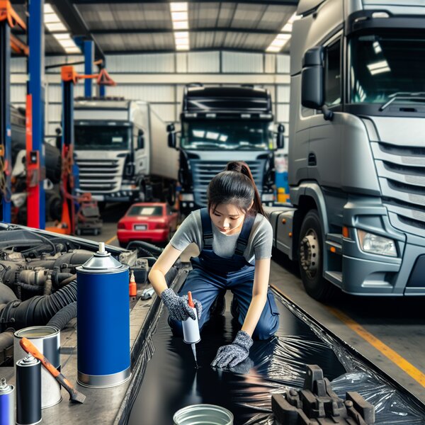 Нанесение герметика на транспортные средства Volvo, Scania, Mercedes, Renault,