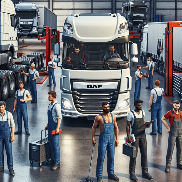 Плановое ТО для грузовиков DAF XF - надежность и безопасность вашего транспорта.