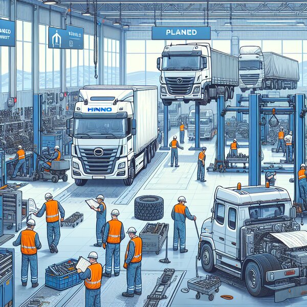 Плановое ТО Hino Poncho: Надежное техническое обслуживание Вашего автобуса.