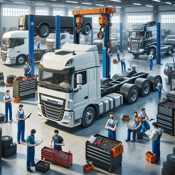 Плановое техобслуживание КАМАЗ-6396: профессиональное ТО грузовиков для