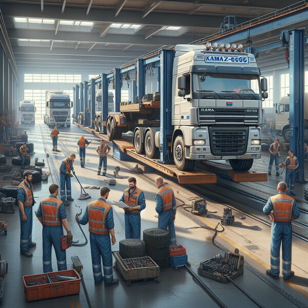 Плановое ТО КАМАЗ-65806: профессиональное обслуживание и диагностика.