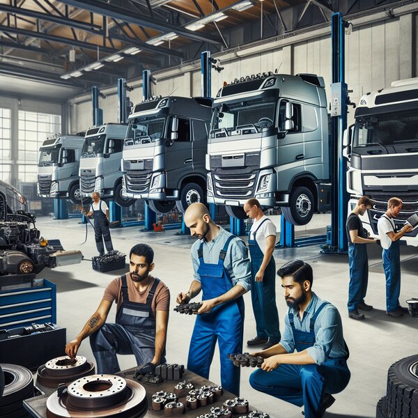 Профессиональная замена тормозных колодок для Volvo, Scania, Mercedes, Renault,