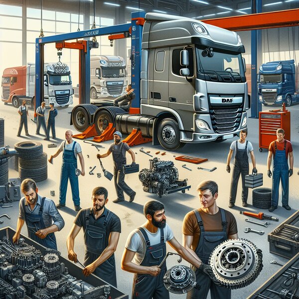 Замена сцепления на DAF CF: быстрый и качественный ремонт для вашего грузовика.