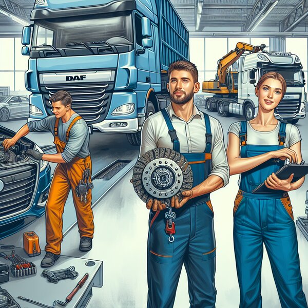 Замена сцепления на DAF CF Construction: профессиональный сервис и надежный