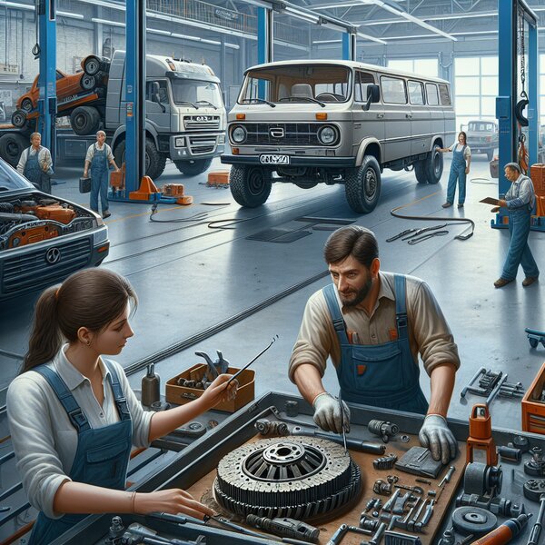 Замена сцепления на микроавтобусе ГАЗ-3221: надежный и быстрый сервис.