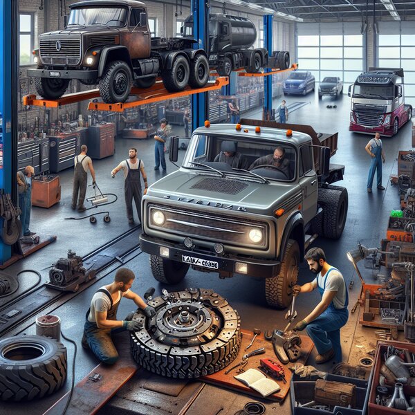 Замена сцепления КАМАЗ-63698 