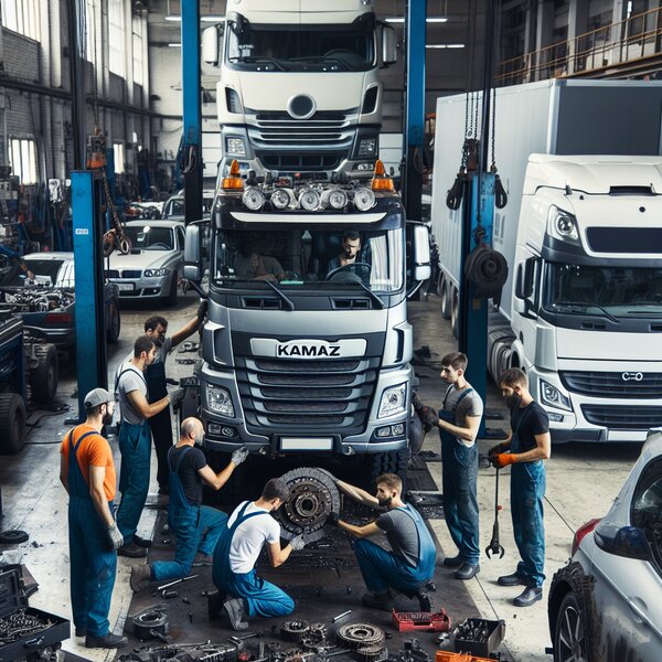 Замена сцепления на КАМАЗ-6540: профессионально и качественно