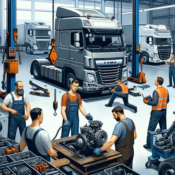 Замена сцепления на КАМАЗ-65802: профессиональные услуги по быстрой и надежной