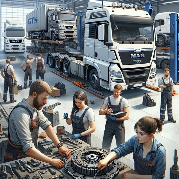 Замена сцепления MAN TGS: надежно и быстро