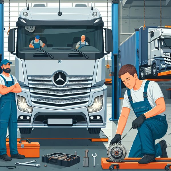 Замена сцепления на автобусах Mercedes-Benz Citaro: надежное и быстрое