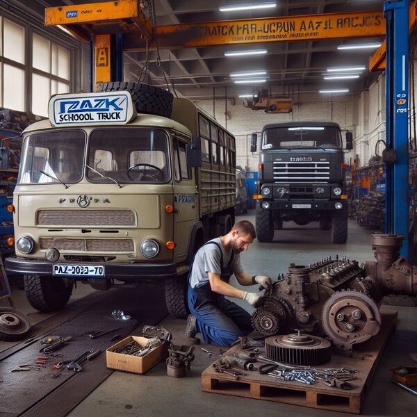 Замена сцепления на автобусе ПАЗ-32053-70 