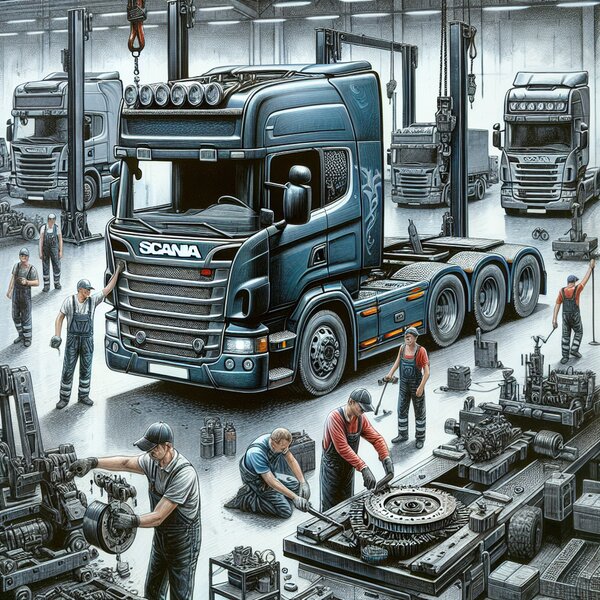 Замена сцепления Scania L280: профессиональный сервис для грузовиков.