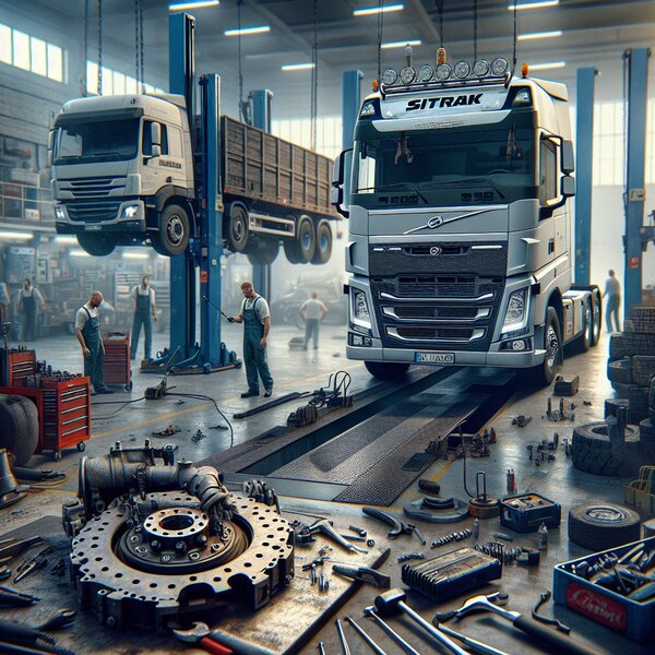 Замена сцепления Sitrak C7H 6×2: профессиональный сервис для надежного