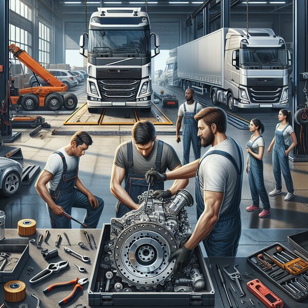 Замена сцепления для грузовика Sitrak C7H 8x4 12 м3 – быстро, качественно и