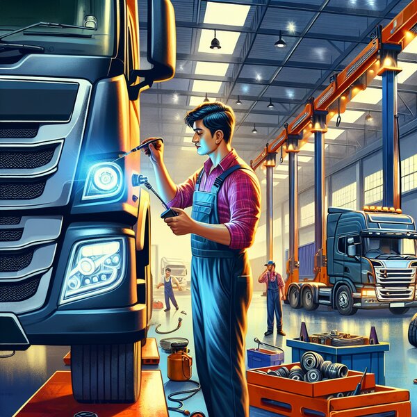 Установка заднего фонаря для Volvo, Scania, Mercedes, Renault, DAF, Камаз, МАЗ,