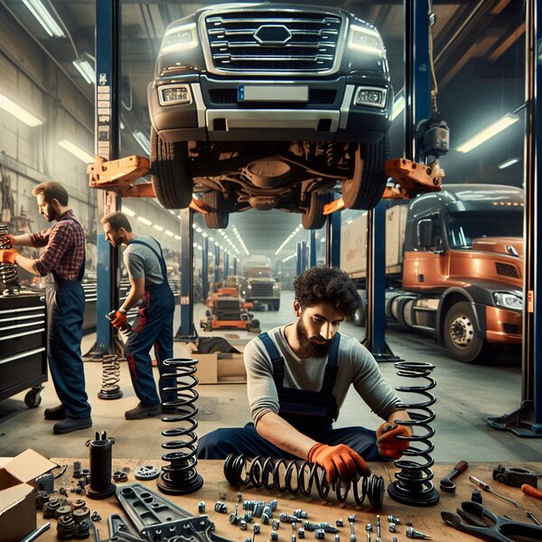 Замена рессорных втулок для грузовиков Volvo, Scania, Mercedes, Renault, DAF,