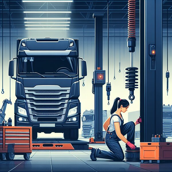 Установка амортизаторов Volvo, Scania, Mercedes, Renault, DAF, Камаз, МАЗ,