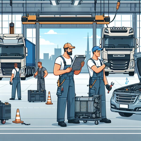 Диагностика системы охлаждения грузовиков: Volvo, Scania, Mercedes, Renault,